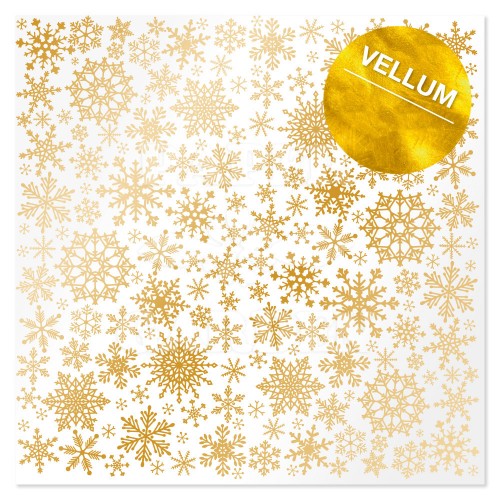Pergamenový papír - Golden Snowflakes